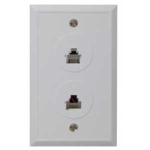 DUAL FLUSH PHONE/INT WALLPL WHT