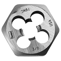 DIE HEXAGON 5/16IN-24NF STEEL