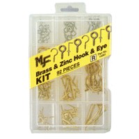 HOOK/EYE ASSORTMENT 92PCS