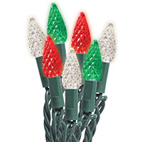 Santas Forest 29553 Christmas C6 LED String Lights | 50-Lights