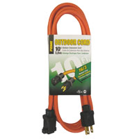 CORD EXTENSION ORG 16/3GA 10FT