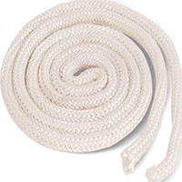 ROPE GASKET FBRGLS 3/4X6 WHT