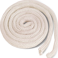 ROPE GASKET FBRGLS 1/2X6 WHT