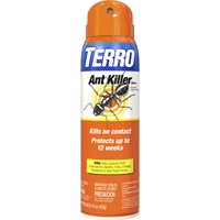 TERRO T401-6 Ant Killer, Liquid, Spray Application, 16 oz Aerosol Can