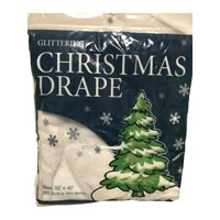 GLITTER DRAPE CHRISTMAS