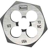 DIE HEXAGON 1/2IN-20NF STEEL