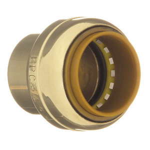 CAP PIPE PUSH FIT BRASS 1IN
