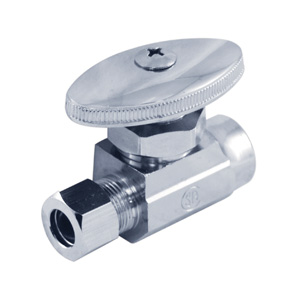 VALVE STRAIGHT STOP 1/2" CHROME