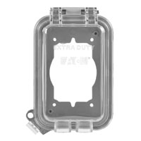 Eaton Wiring Devices WIU-1 Cover, 3-1/4 in L, 4-29/64 in W, Rectangular,