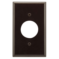 WALLPLATE RECEPT SINGLE 1G BRN