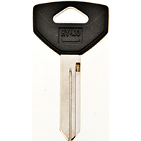 HY-KO 12005Y154 Key Blank, Brass/Plastic, Nickel, For: Chrysler, Dodge,