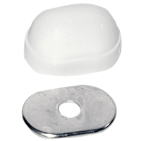 DAN-88970 BOLT CAP CLST OVAL WH