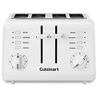 CPT-142C 4 SL TOASTER WHITE