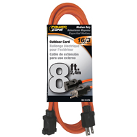 16/3 8' ORANGE EXT CORD 13AMP