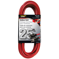 CORD EXT RED 14/3X25FT