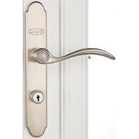 DOOR HANDLE SET BRUSHED NICKEL