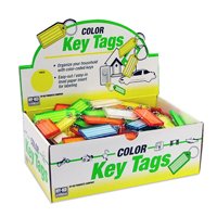 KEYTAG W/BEADED CHAIN 100PK