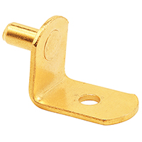 PEG SHELF 5MM BRASS PLATED MTL