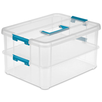 STERILITE TRAY ORGANIZER CLEAR