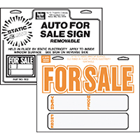 SIGN STATIC AUTO FOR SALE 8X12
