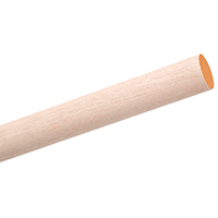 Waddell 6316UB Dowel Rod, 36 in L, 1 in Dia, Round, Hardwood