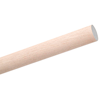 Waddell 6303UB Dowel Rod, 3/16 in Dia, 36 in L, Hardwood