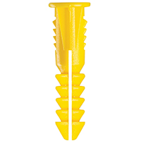 10PK#4-6 YELLOW PLSTC SHLDw/SCR: