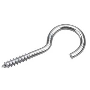 3PK SCREW HOOKS 3-1/16"