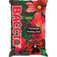 BACCTO 1225P Potting Soil, Granular, Dark Brown/Light Brown, 25 lb Bag