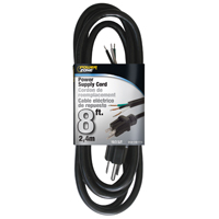 CORD POWER SUPPLY 16/3X8FT BLK