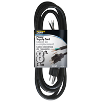 POWER SUPPLY CORD 16/3 8FT BK