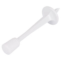 DOOR STOP RIGID 3-1/8IN WHITE