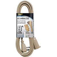 9' BEIGE APPLIANCE A/C EXT CORD