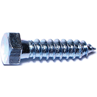 BOLT LAG HEX ZINC 1/2X2