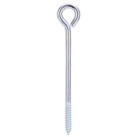 BOLT LAG EYE 3/8X8IN BRT ZN