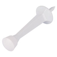 DOOR STOP RIGID 3IN WHITE