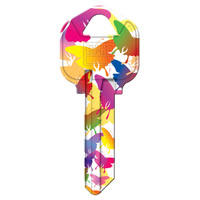 KW1-19 KEYBLANK BUTTERFLIES