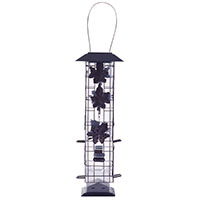 Perky-Pet 336 Wild Bird Feeder, 18-1/4 in H, Rustic Leaf, 2 lb, Metal,