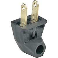 BLACK SIDEOUTLET 2WIRE PLUG