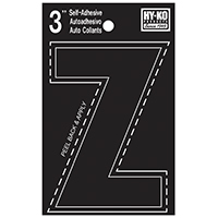 HYK-30436 LTTR HO Z VINYL 3 BLK