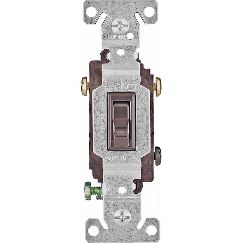 1303-7B-BOX BRWN TOGGLE 3WAY