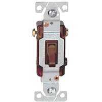 Eaton Cooper Wiring 1303B Toggle Switch, 120 V, Wall Mounting,