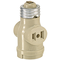 LAMPHLDR KEYLS W/2OUTLT IV