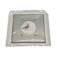 WALLPLATE 2REC 2.15IN ALUM