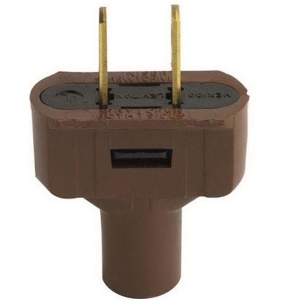 SHORT FLAT PLUG 15A BRN