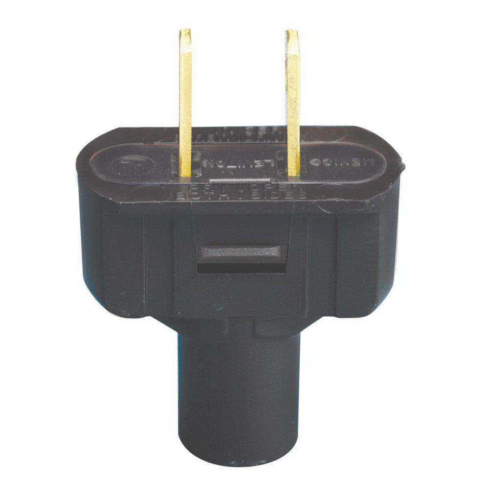 PLUG 2-WIRE FLAT BLACK