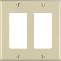 WALLPLATE 2DECORA IVORY