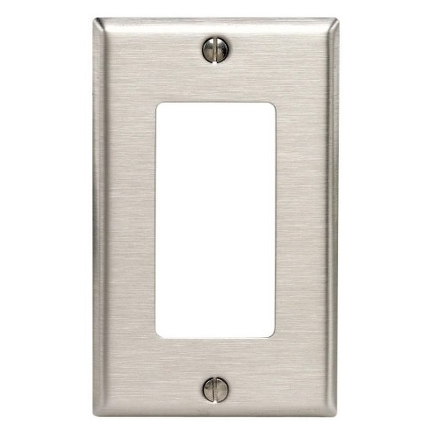 WALLPLATE 1 84401-000 S.STEEL