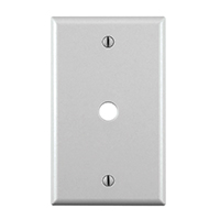 1G WHT PHONE WALLPLATE