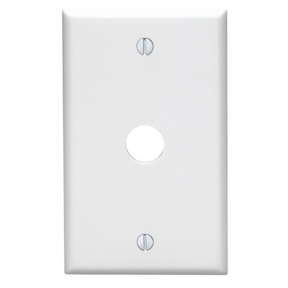 WALLPLATE 1TEL.625HOLE WHT